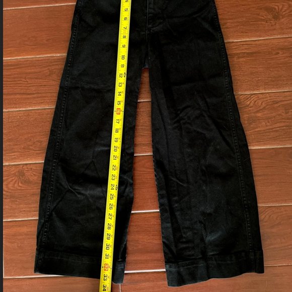 Madewell Emmett Black Wide Leg Crop Pants - Picture 6 of 6